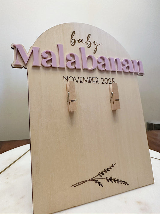 Baby Announcement Sonogram Photo Frame