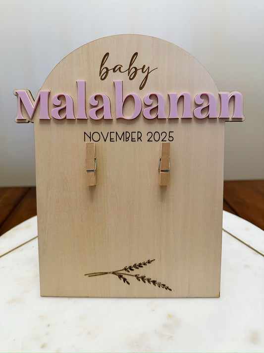Baby Announcement Sonogram Photo Frame